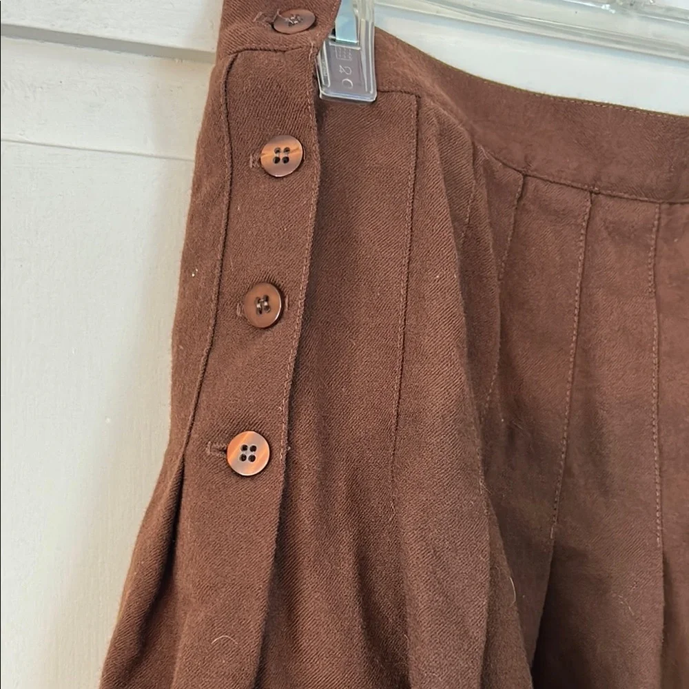 VTG TALBOTS Women’s 100% Wool Skirt Chocolate Brown A-Line Skirt USA Made 10 P - Picture 6 of 13